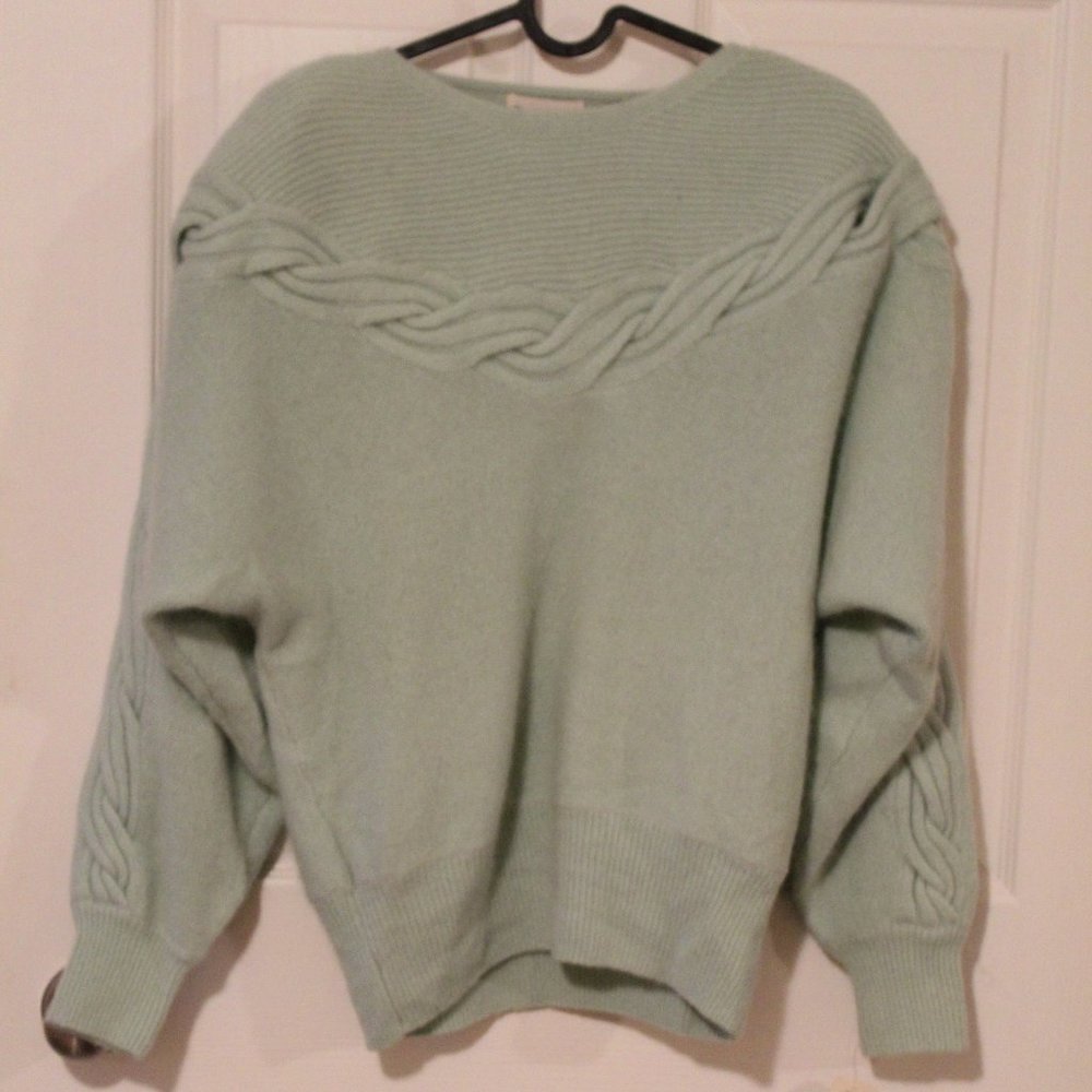 Vintage Mint green Chunky Sweater